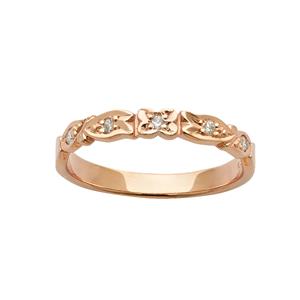 <p>Floral diamond ring in rose gold set with 5 x 70pc Round Brilliant Cut Diamonds. Total Diamond Weight 0.07ct</p>